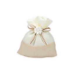 Sacchetto bicolor base beige