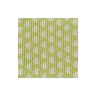 Nastro canete' 25 mm verde chiaro e cuoricini bianchi 15 mt…