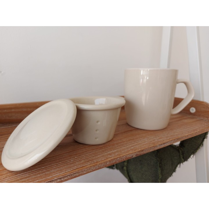 Tisaniera miami white Kaleidos 12 cm | CarinCasa