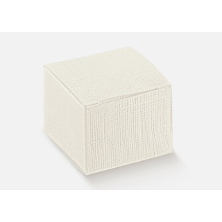 Scatola Pieghevole seta bianco 80x80x80 mm | CarinCasa