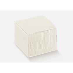 Scatola Pieghevole seta bianco 80x80x80 mm