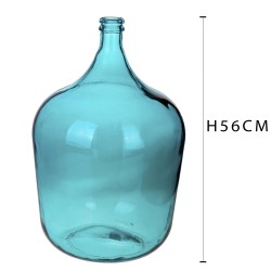 Vaso bottiglia grande rotonda cm.56 blu