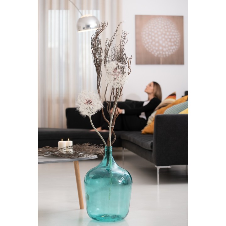 Vaso bottiglia grande rotonda cm.56 blu | CarinCasa