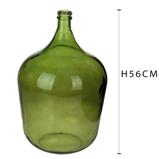 Vaso bottiglia grande rotonda cm.56 green | CarinCasa