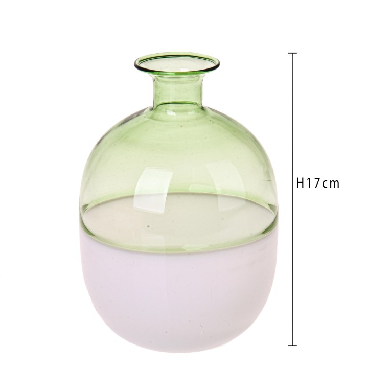 Vaso bottiglia rotondo cm.17 green | CarinCasa