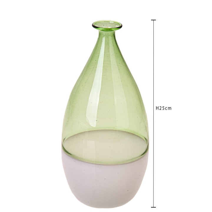 Vaso bottiglia cm.25 green | CarinCasa