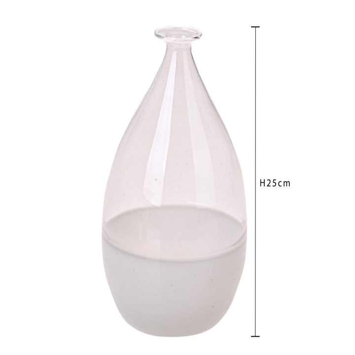 Vaso bottiglia bianco 25 cm | CarinCasa