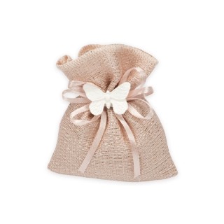 Sacchetto mini con brillè rosa antico | CarinCasa