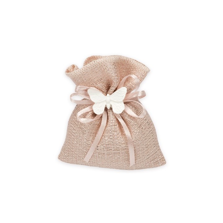 Sacchetto mini con brillè rosa antico | CarinCasa