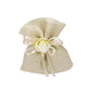 Sacchetto mini con brillè avorio | CarinCasa