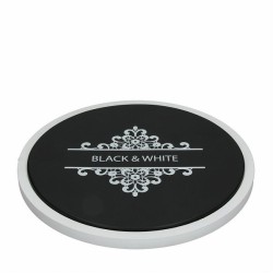 Tagliere tondo in legno Black e White