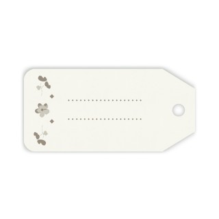 Targhetta per bomboniere tortora 45 x 25 mm | CarinCasa