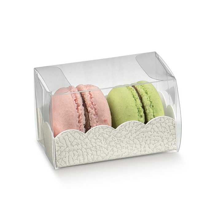 Astuccio con vaschetta pelle bianco 190 x 50 x 50 mm |…