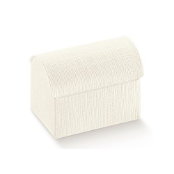 Cofanetto seta bianco 17,5 x 11 x 11,5 cm