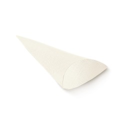 Cono busta seta bianco 19 x 7,5 x 4,5 cm