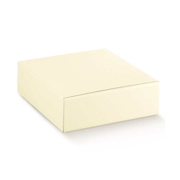 Scatola astuccio seta avorio 300 x 300 x 60 mm | CarinCasa