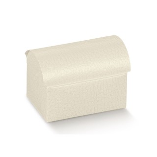 Cofanetto pelle bianco 230 x 140 x 145 mm | CarinCasa