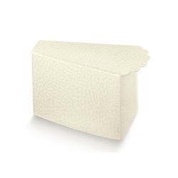 Fetta torta con pizzo pelle bianca 80 x 145 x 50 mm