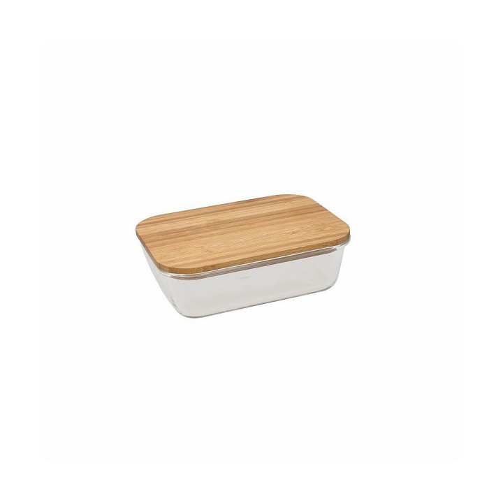 Contenitore Vetro rettangolare natural wooden 14 x 10 x 5…