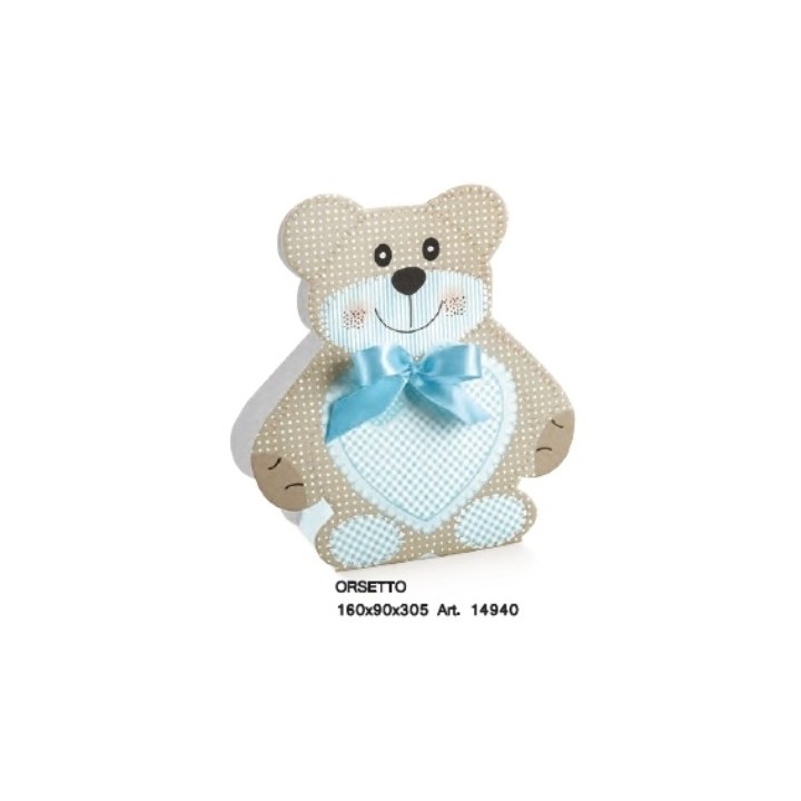 Orsetto ted bear celeste 160 x 90 x 305 mm | CarinCasa