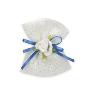 Sacchetto in cotone mini con brille bianco | CarinCasa