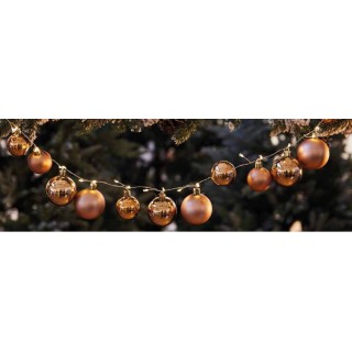 Filo luci 48 led palline gr.l.120 imb.4 | CarinCasa