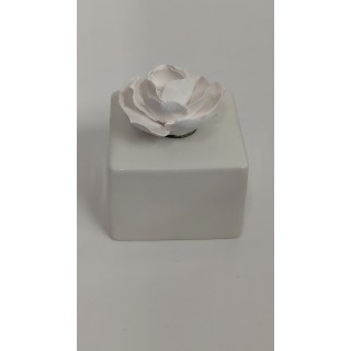 Profumatore cubetto bianco 6,7 x 6,7 x 8,3 cm | CarinCasa