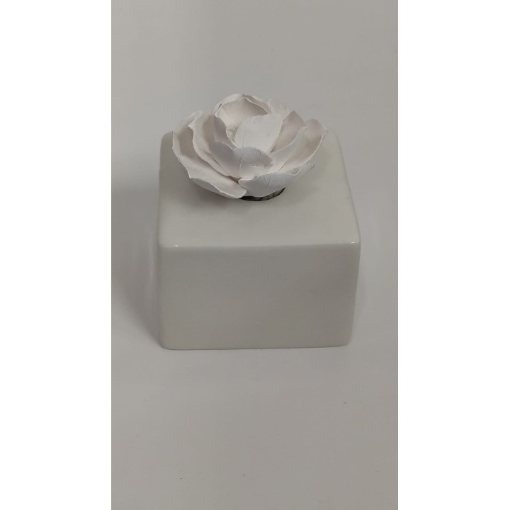Profumatore cubetto bianco 6,7 x 6,7 x 8,3 cm | CarinCasa