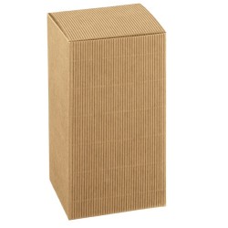 Scatola pieghevole onda avana 80 x 80 x 80 mm