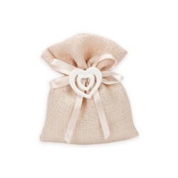 Sacchetto piccolo cotone brillè rosa antico