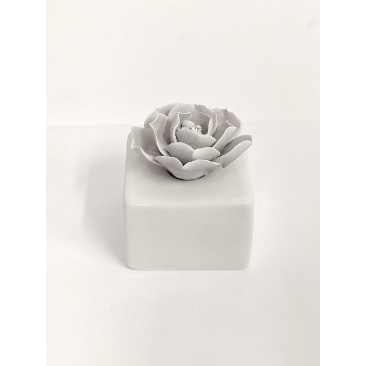 Profumatore cubetto grigio 6 x 6 x 7,5 cm | CarinCasa