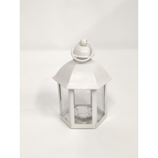 Lanterna esagonale tealight avorio 9,5 x 8,5 x 14 cm |…