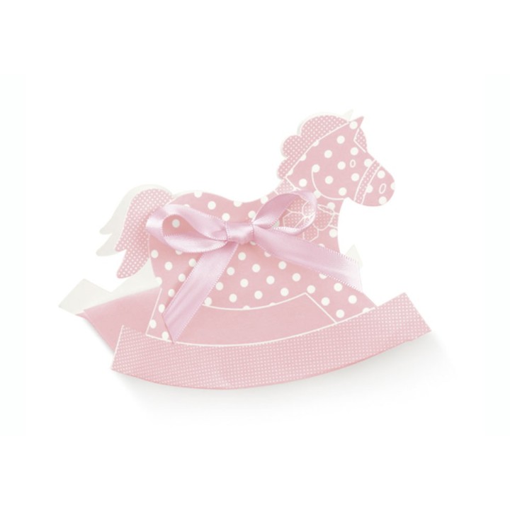 Cavallo a dondolo atelier rosa 120 x 35 x 90 mm | CarinCasa