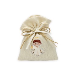 Sacchetto cotone comunione bimb...