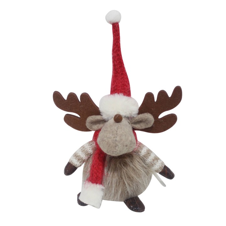 Pupazzo renna capello rosso 25 cm | CarinCasa