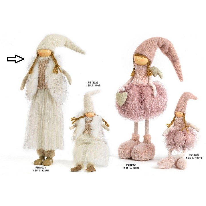 Ragazza spiritosa pelliccia 55 cm | CarinCasa