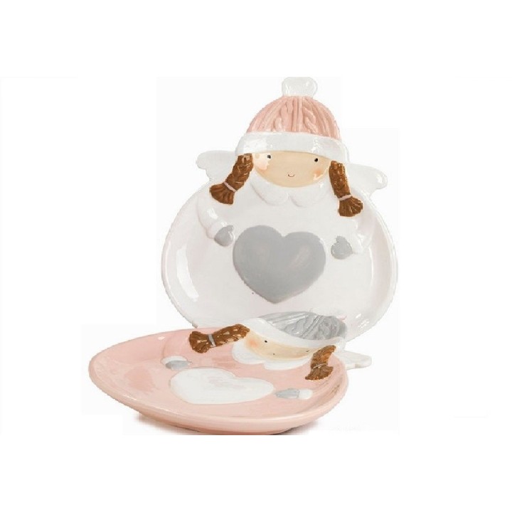 Vassoio/bimba ali ceramica 2 assortiti 27,3 x 21,4 cm |…