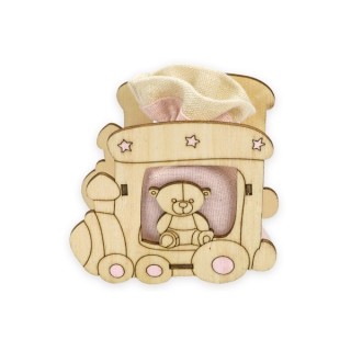 Scatola trenino c/sacchetti *48-6 rosa | CarinCasa