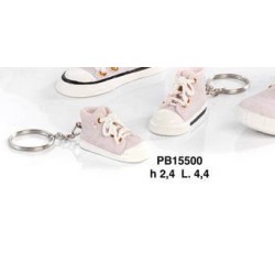 Portachiavi scarpe da ginnastica rosa 4.3 cm  2 modelli assortiti