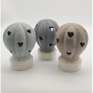 Mongolfiera porcellana con luce 3 assortiti 12,5 cm |…