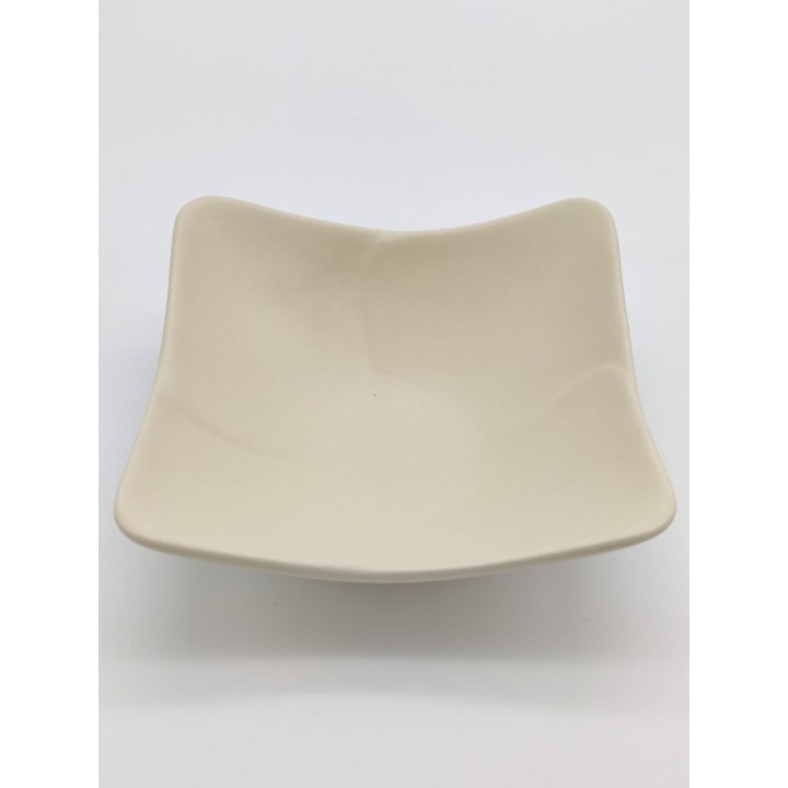 Piattino fondo simple crema 13,5 x 13,5 x 4,5 cm | CarinCasa