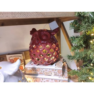 Lanterna gufo rosso cer-amic g ck2202 | CarinCasa