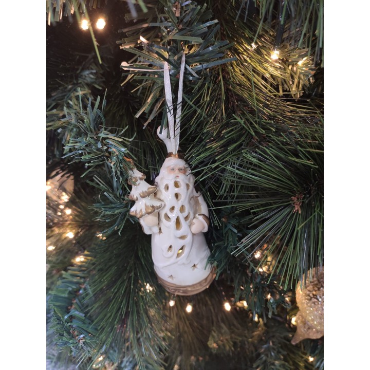 Delice babbo natale laccio con led assortiti 12 cm |…