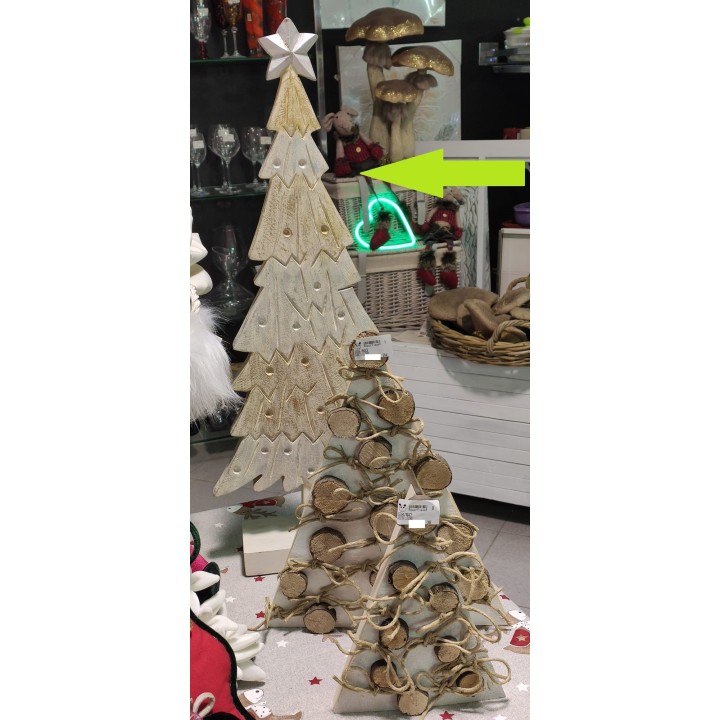 Albero in legno scolpito bicolor 68 cm | CarinCasa