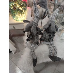 Topolina christmas soft grigia 54 cm