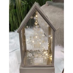 Tree casa tres-chi led natale 12 x 12 x 24 cm