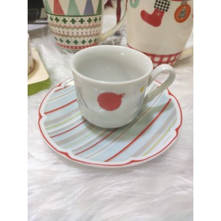 Servizio da caffè 6 tazzine natalizio Poema