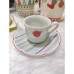 Servizio da caffè 6 tazzine natalizio Poema