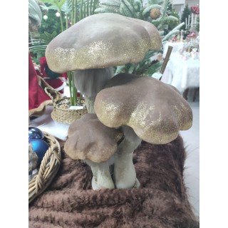 Funghi marroni con gambo 40 x 28 x 50 cm | CarinCasa