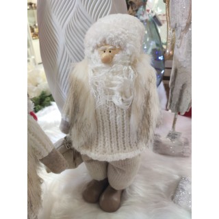 Babbo natale spiritoso bianco 45 cm | CarinCasa